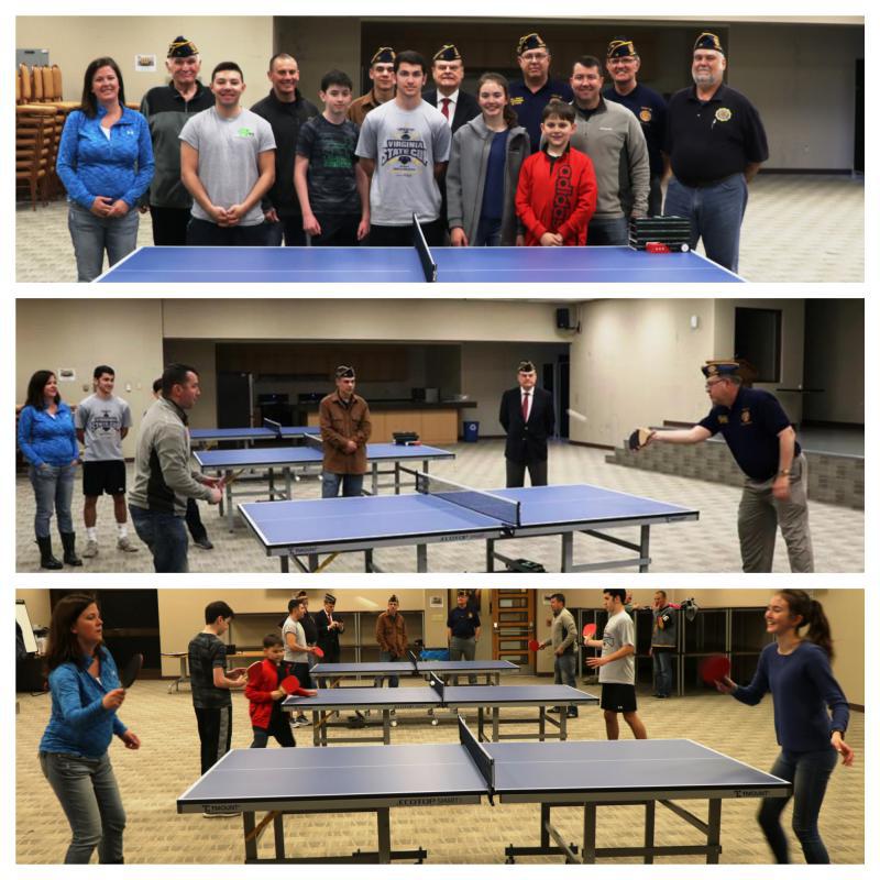 Donation of ping pong tables to the 51st Fighter Wing Squadron, Osan