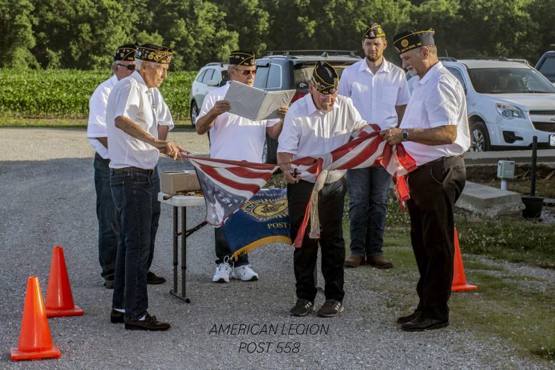 Malta Bend Memorial Post 558 holds flag retirement ceremony on Flag Day