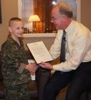 10 year old Georgia Legion honoree also gets presidential award