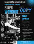 DDPYoga Warrior's Purpose workout at Laconia Motorcycle Week