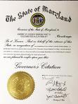 Maryland Governor Larry Hogan and Francis Scott Key/ALR Post 11 declare every Friday a R.E.D. Friday