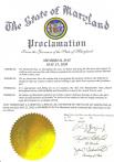 Maryland Governor Larry Hogan issues a proclamation for Memorial Day observance