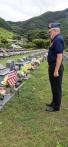 Legionnaire paid homage to two American veterans in South Korea