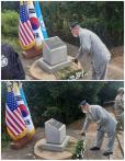 Memorial ceremony at JSA honors two American soldiers slain by North Korean soldiers, marking 46th anniversary 