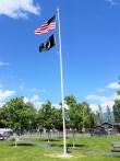 Columbia Falls Freedom Post 72 sponsored a new flagpole in MT Veterans Home Cemetary