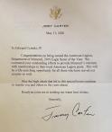 President Carter Sends Personalized Letter to Missouri's Eagle Scout of the Year