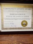 Squadron 10 receives Community Citizen Award