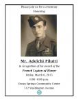 Honoring Command Sgt. Maj. Adelchi Pilutti