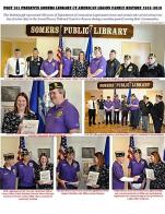 Post 101 presents Somers (Conn.) Public Library with Legion history book