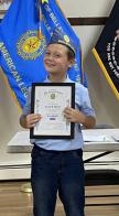 Young SAL the first to receive Ten Ideals Award in his New Jersey squadron