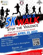 Run/walk to bring awareness to violence, raise money for youth charities
