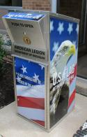 Department of Michigan adds flag retirement box to state headquarters