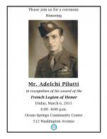 Honoring Command Sgt. Maj. Adelchi Pilutti