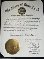 Maryland Governor and Francis Scott Key Post 11 honor Women Veterans