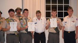 Bruckenthal-Cann Post 385 honors Eagle Scouts