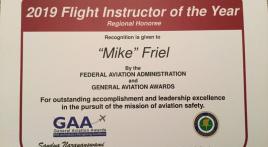 Legionnaire receives FAA Flight Instructor of the Year Award for Eastern Region