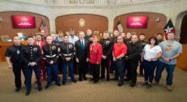 Legionnaires of the “Mighty” 20th District attend Veterans Day activities