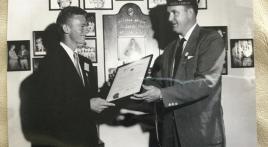 I was selected as the 1954 American Legion Player of the Year, the fifth guy to be selected for this honor