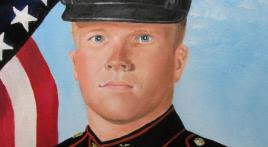 World War II veteran paints portraits of 'fallen heroes' from War on Terrorism