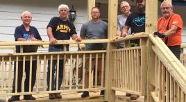 Home repair project for young disabled veteran first responder 