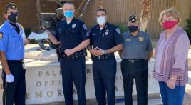 Palm Springs Post 519 color guard supports local police/Shop With a Cop