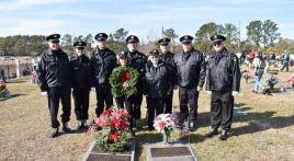 Honor guard of American Legion Post 166 participates in Wreaths Across America