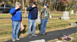 Northeast Post 630 heads up flag placement on veterans' graves