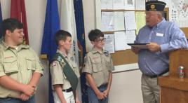 Youth recognized for assistance to Post 66