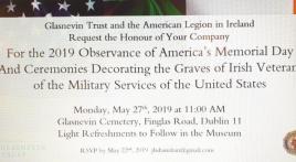 United States Memorial Day Ceremony at Glasnevin Cemetery, Dublin, Ireland