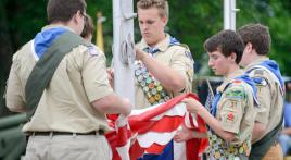 Eagle Scout Veterans Memorial dedication and Flag Day ceremony 