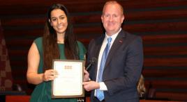 Post 178 Oratorical Contest winner recognized by Frisco City Council