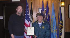 Gus Farr receives 60-year membership award 