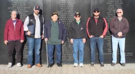 Iwo Jima survivor meets grandson of Woody Williams at Iwo Jima Monument in Connecticut 