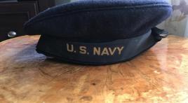 Returning old Navy hat to family of shipmate?
