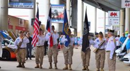 Post 178 color guard presents nation’s colors at Lone Star Corvette Classic