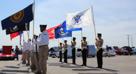 Post 178 and Lebanon Trail Navy Cadet Corps team up to present nation's colors at Lone Star Corvette Classic