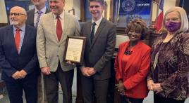 Denton County Commissioners recognize Wakeland senior Davies