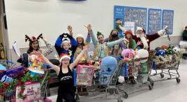 Legion Santa and his Reindeer have a Shopping Spree for Toys for Tots