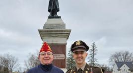 NEC member Michael Napsey attends Veterans Day ceremony at Fort McCoy, Wis.
