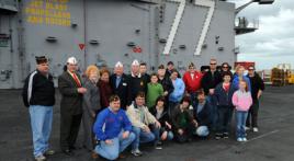 American Legion Department of Virginia Commander Visits Newest Aircraft Carrier