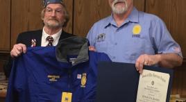 Gladstone, Michigan, Son receives Blue Brigade Jacket for recruiting 30 or more members