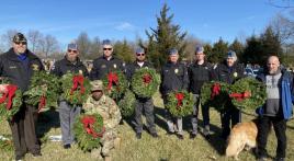Squadron 105 participates in Wreaths Across America Day at BG William Doyle Cemetery