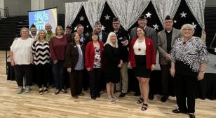 Garner Brother's American Legion Post 91, Beebe, Ark., receives the hometown hero award from the Beebe Chamber of Commerce