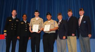 American Legion Post 110 presents Gold Medals