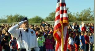 Old Glory is presented by Oro Valley Post 132 to students