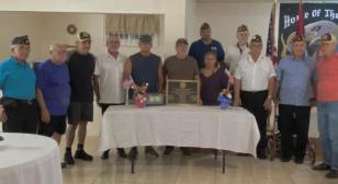 Honoring veteran pillars responsible for construction of Veterans Meeting Hall in Rincon 