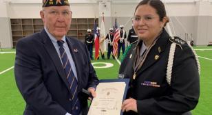 American Legion Post 178 presents awards at Lake Highlands JROTC award ceremony