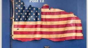 "Why We Stand" commissioned American flag for American Legion Post 12