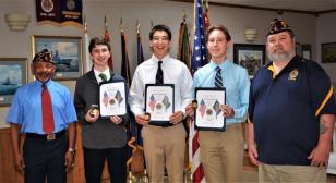 Three 2022 Virginia Boys State graduates honored
