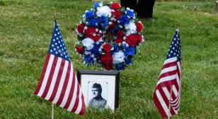 Department of Iowa commemorates the grave of their first commander, LTG Mathew Tinley